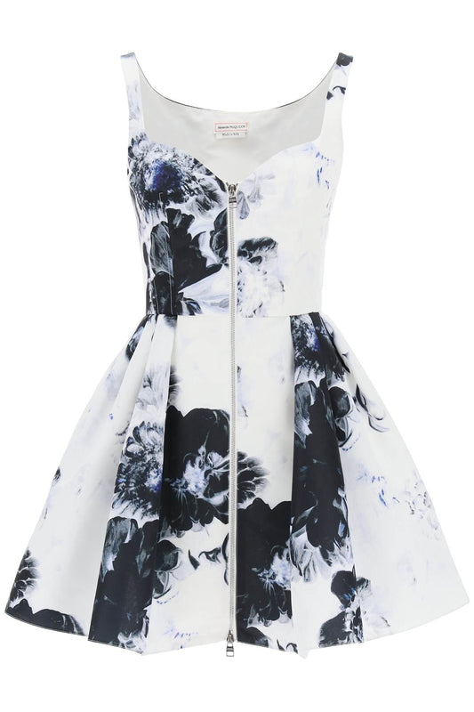 Alexander mcqueen orchid short dress