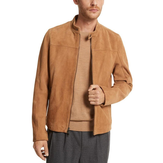 Men's Suede Racer Jacket, Created for Macy's