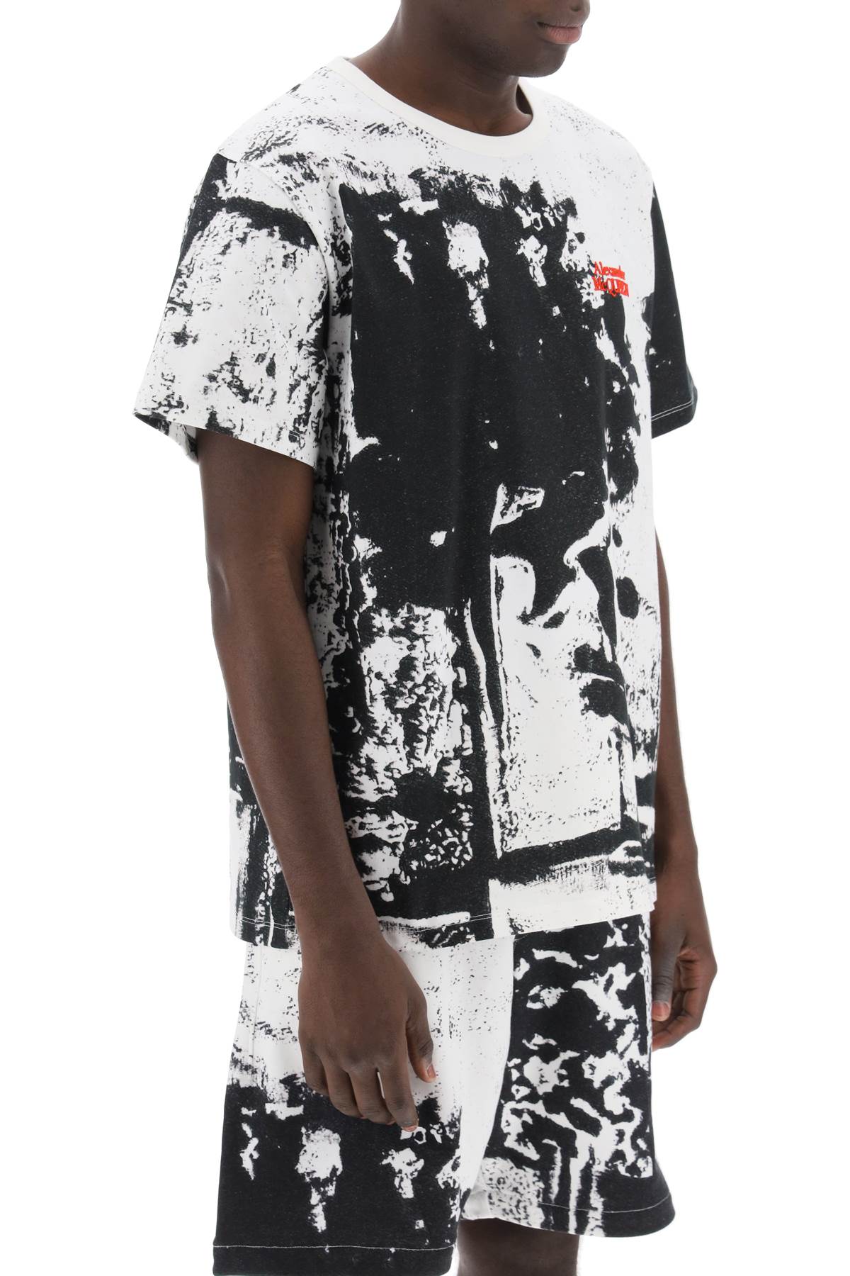 Alexander mcqueen fold print t-shirt