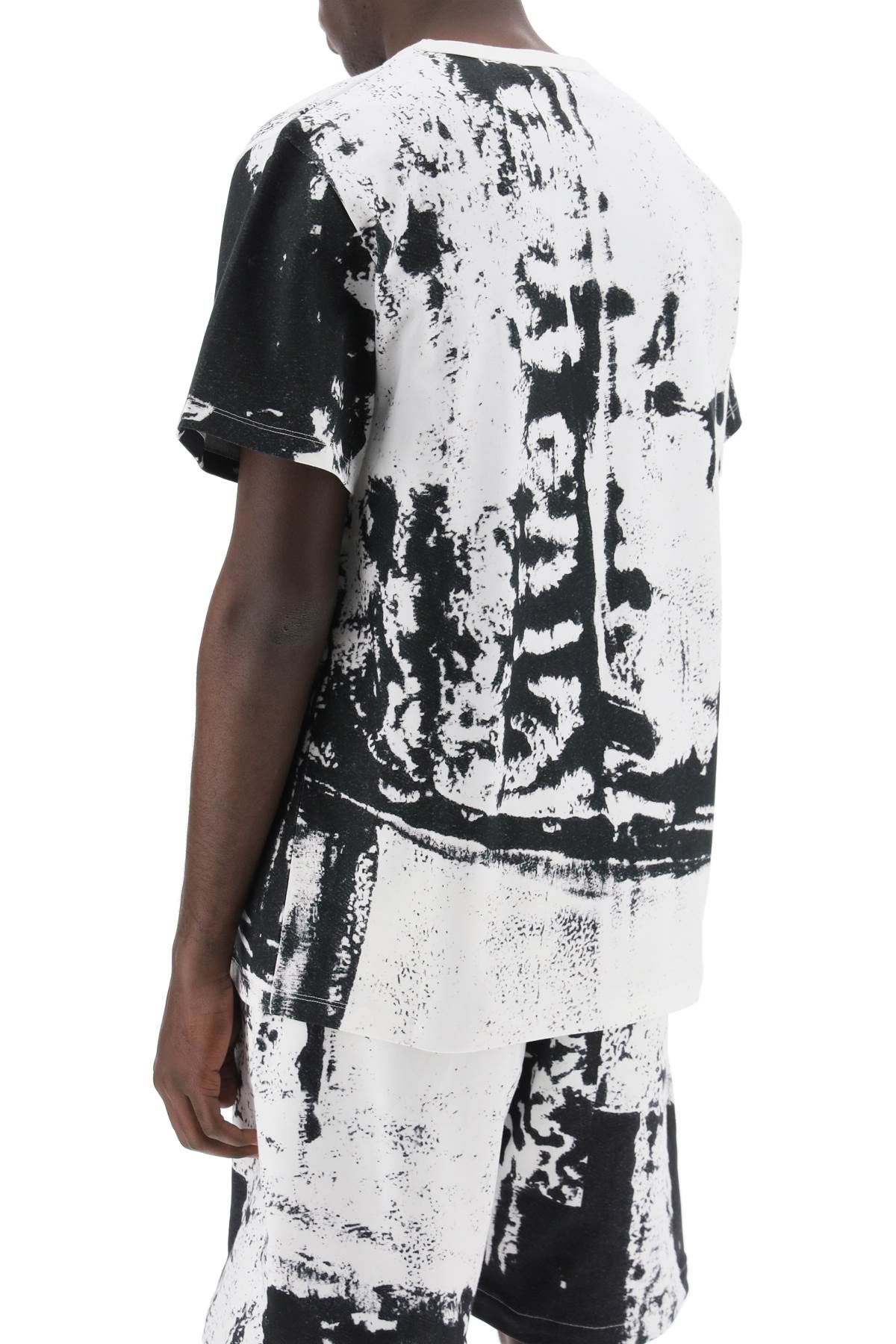 Alexander mcqueen fold print t-shirt