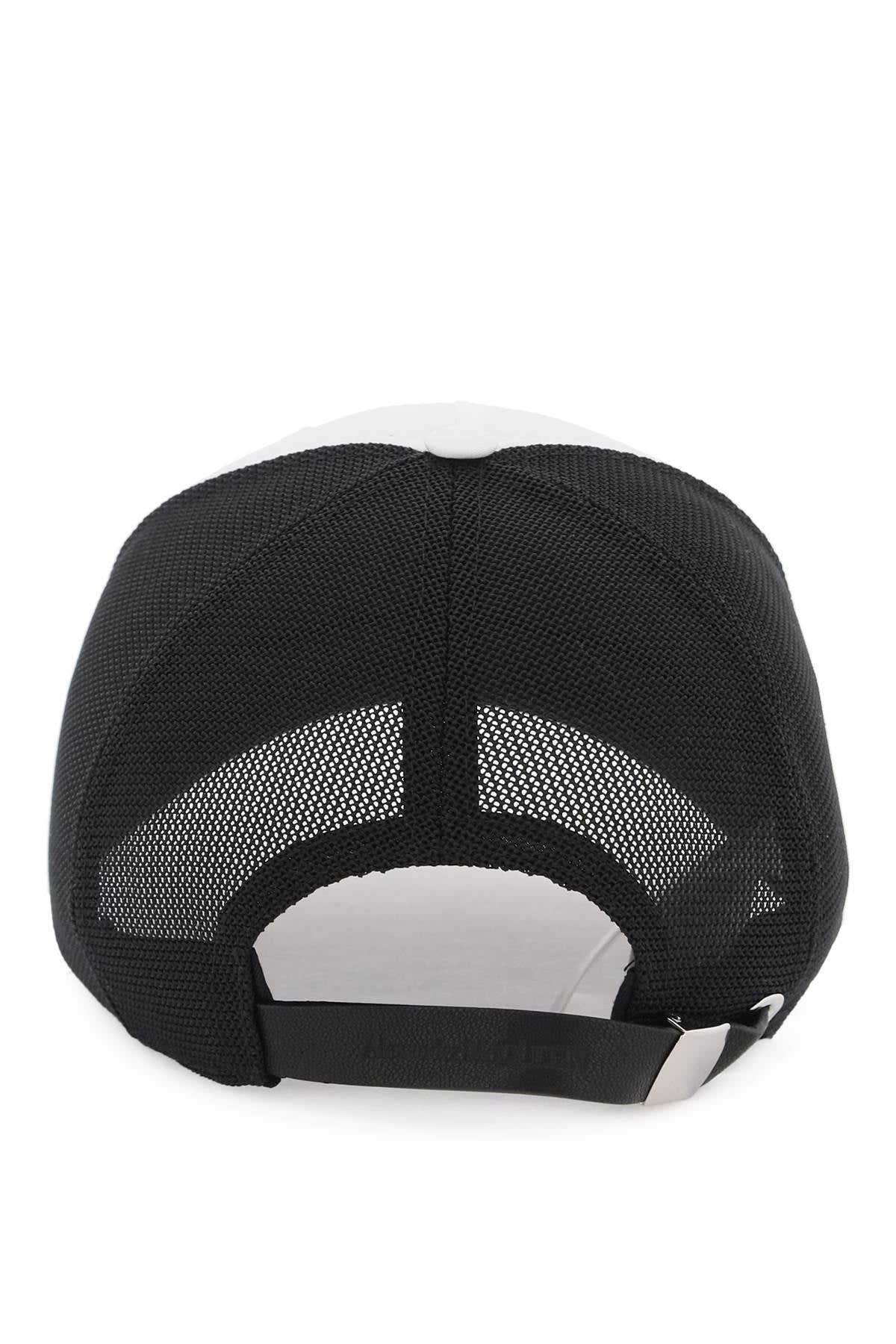 Alexander mcqueen cappello baseball con logo ricamato