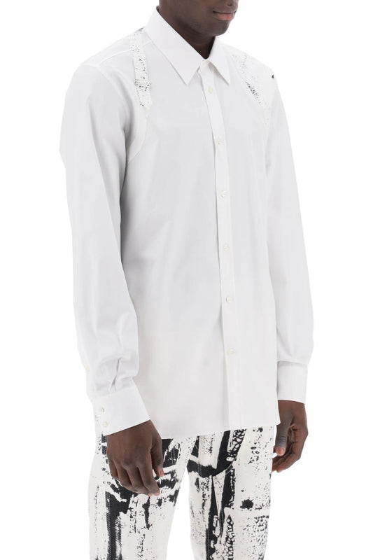 Alexander mcqueen printed harness shirt