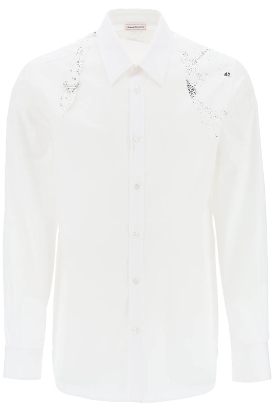 Alexander mcqueen printed harness shirt