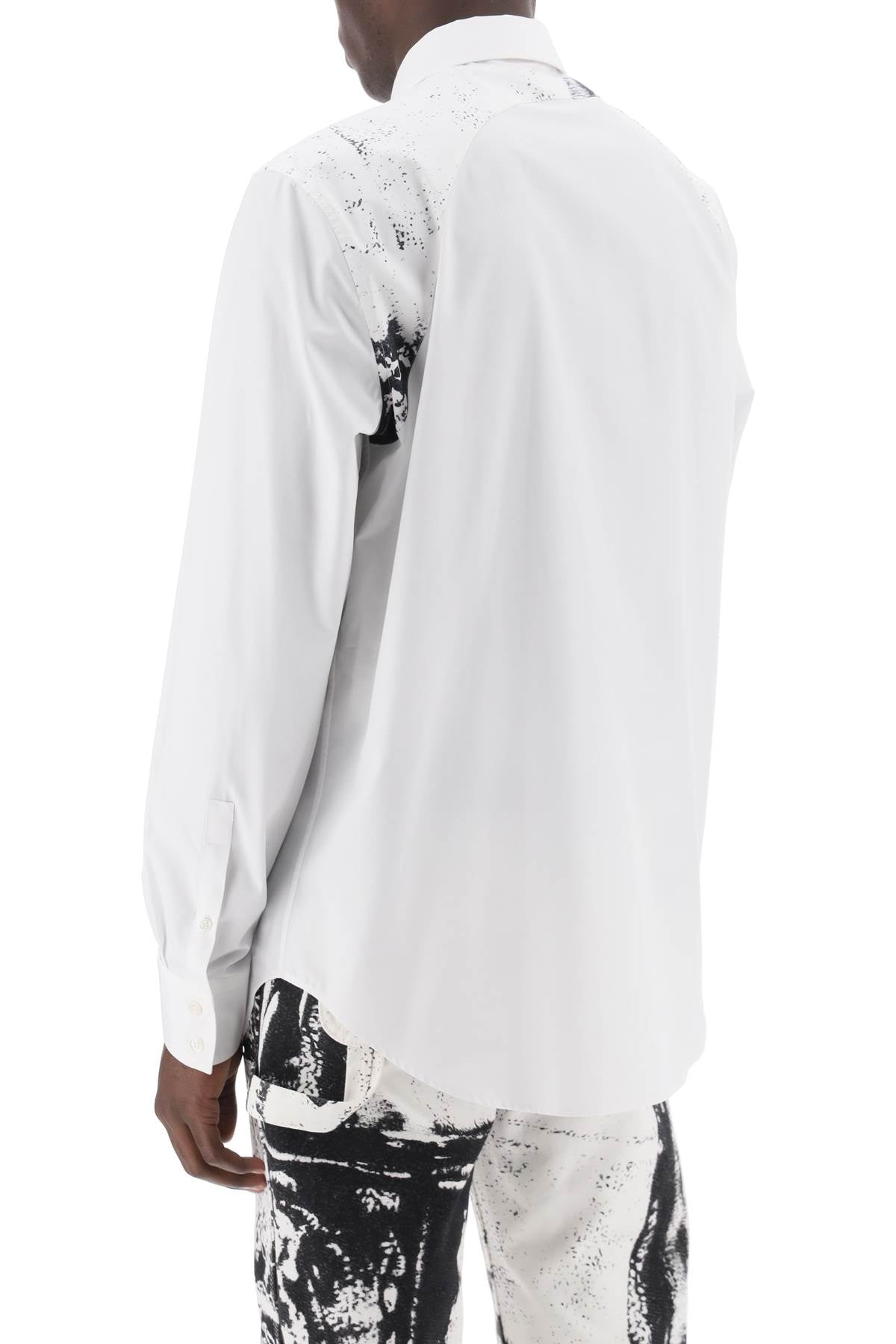 Alexander mcqueen printed harness shirt