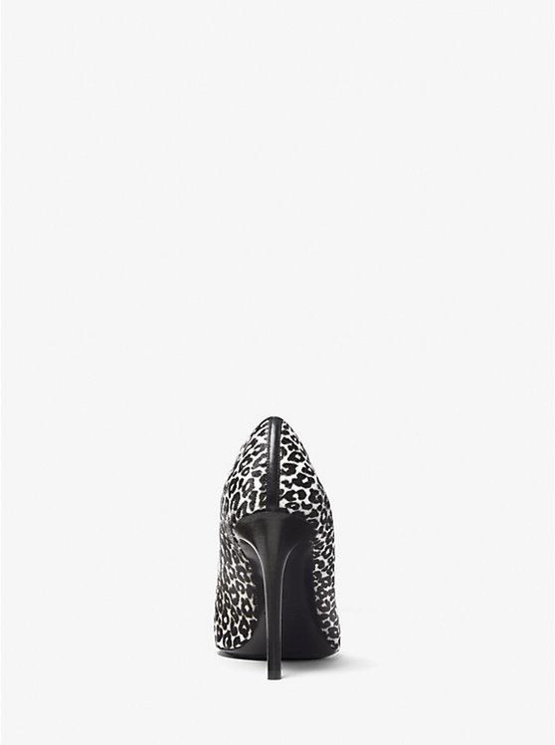 Gretel Leopard Print Calf Hair Pump