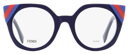 Fendi Women's Oval Eyeglasses FF0246 PJP Dark Blue 48mm