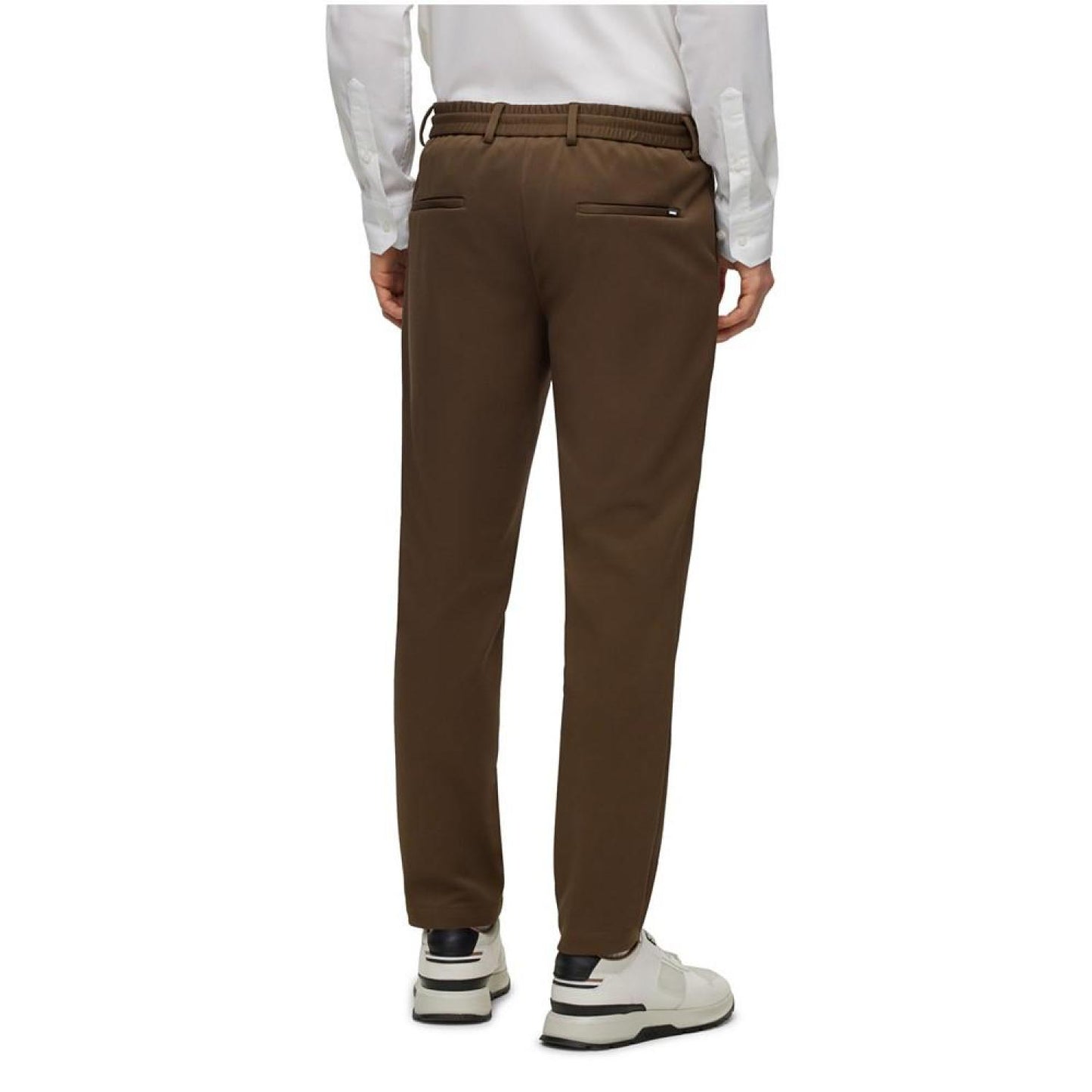 Men's Micro-Patterned Performance Slim-Fit Trousers