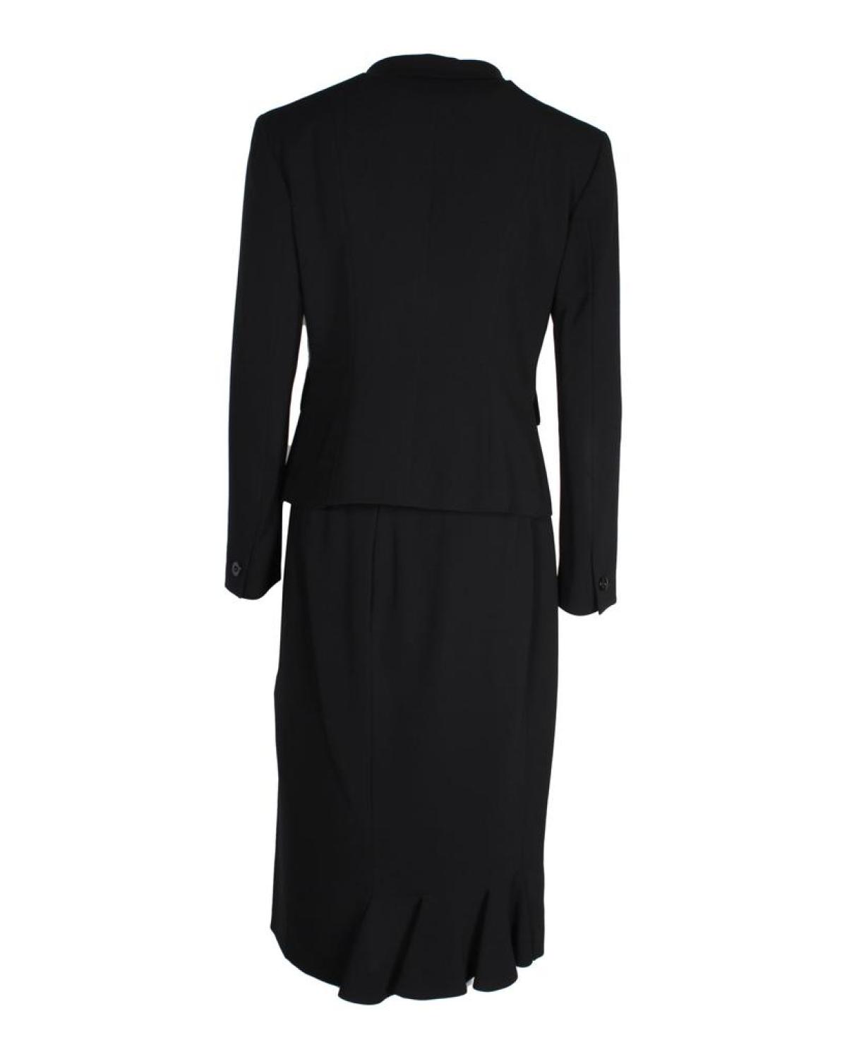 Max Mara Long Sleeve Dress in Black Triacetate