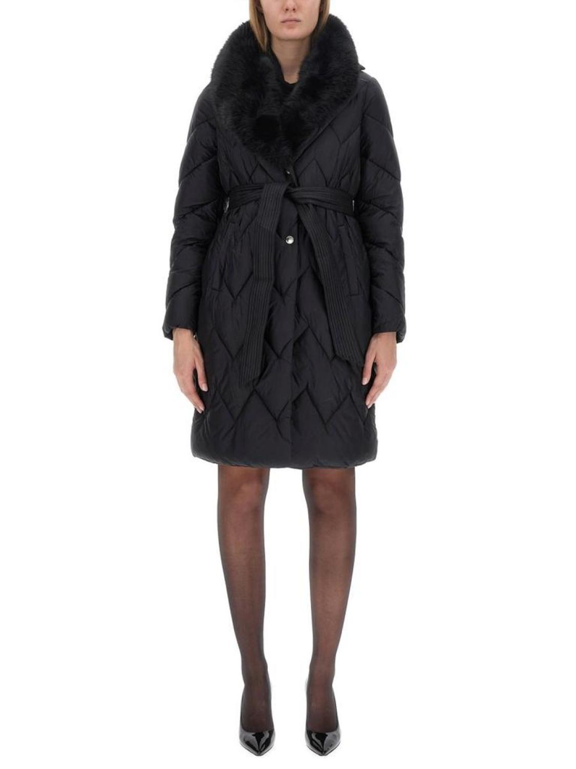 Michael Michael Kors Belted Quilted Parka