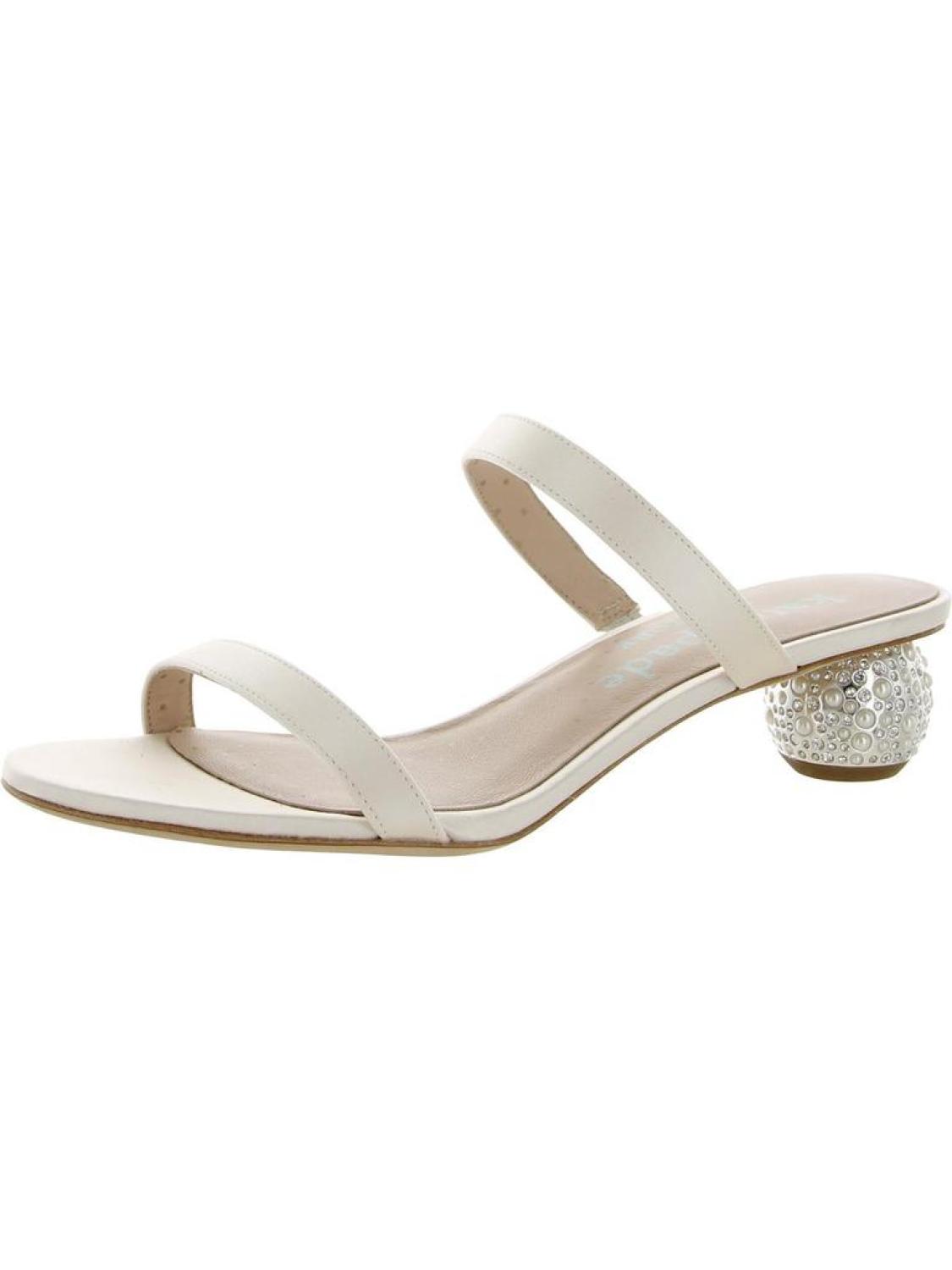 Palm Springs Crystal Womens Satin Dressy Heels