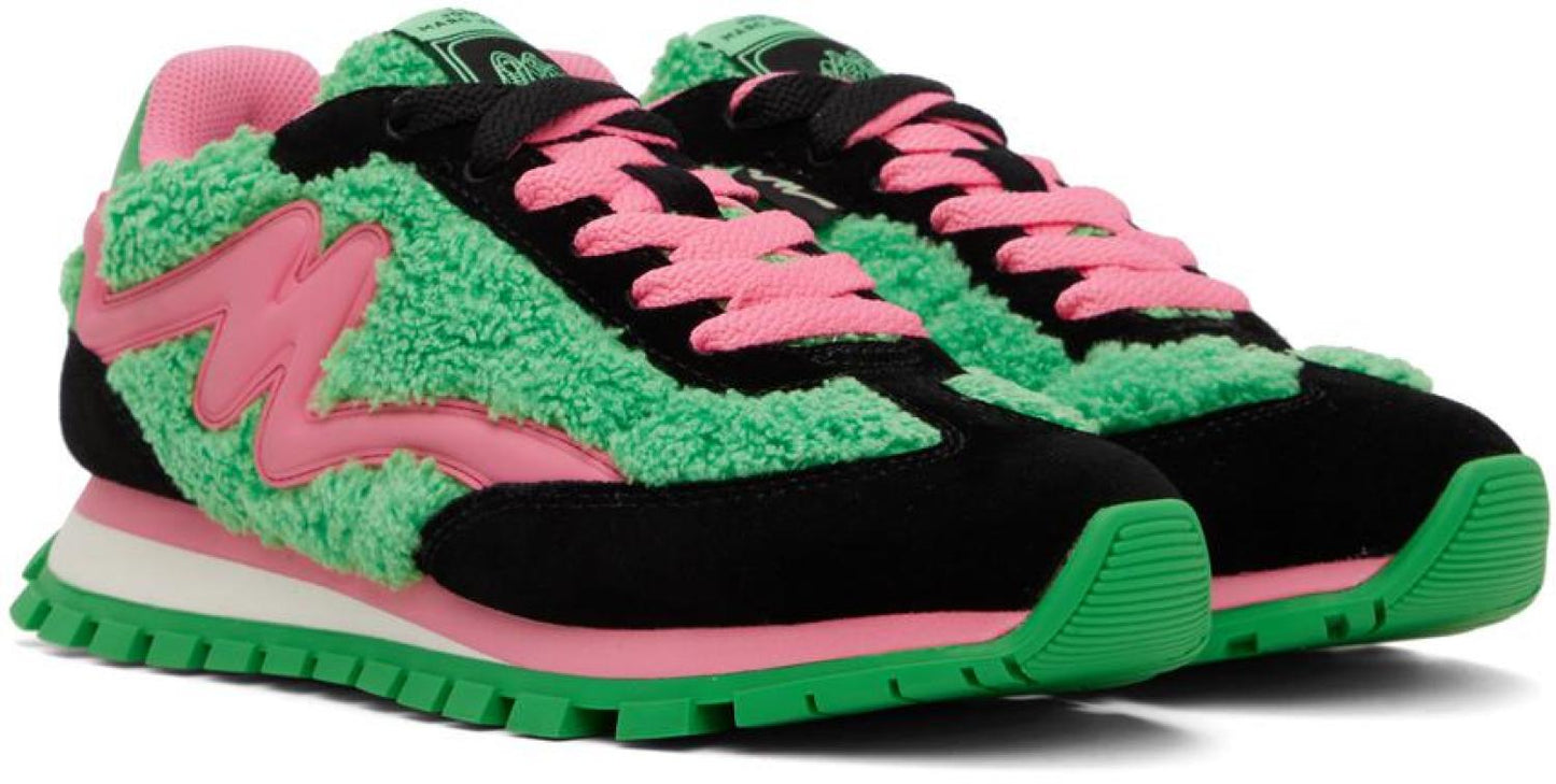 Pink & Green 'The Teddy Jogger' Sneakers