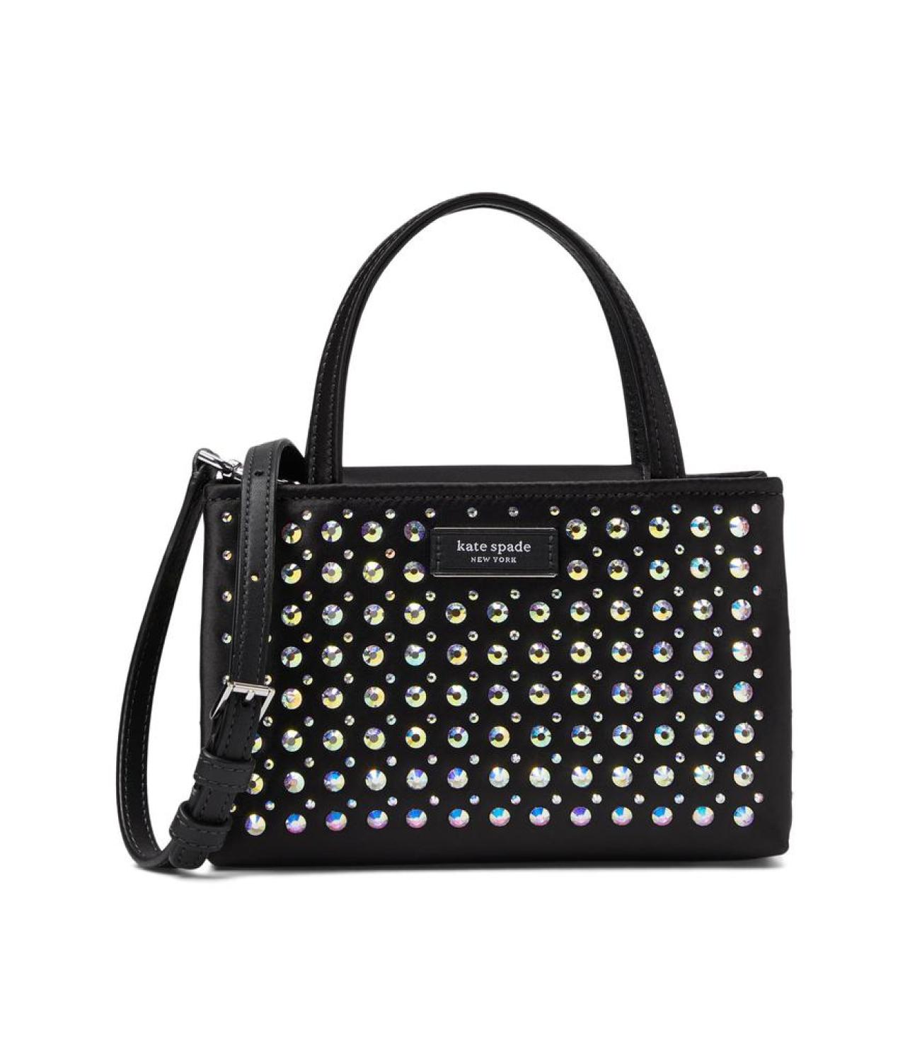 Sam Icon Crystal Embellished Fabric Mini Tote