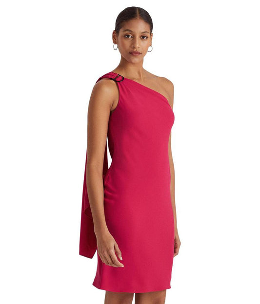 Georgette One-Shoulder Cocktail Dress