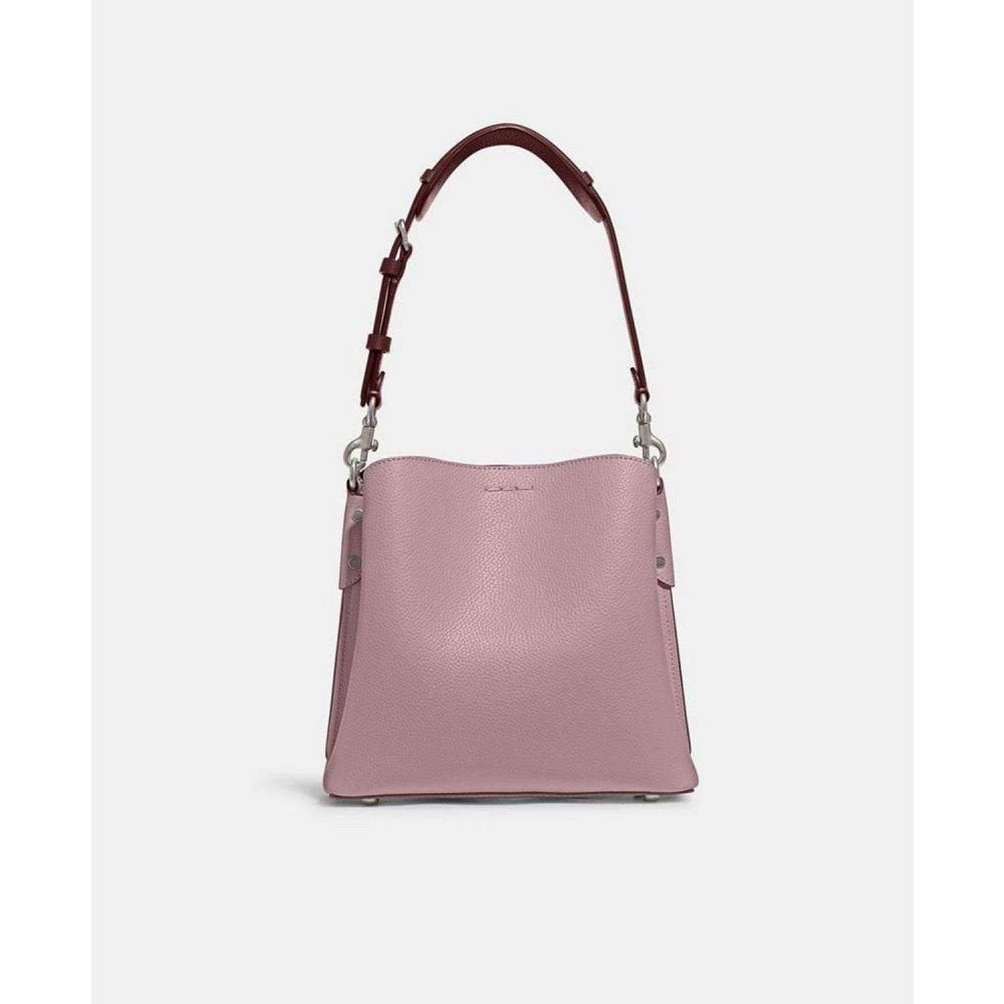 Pebble Leather Willow Bucket Bag with Convertible Straps