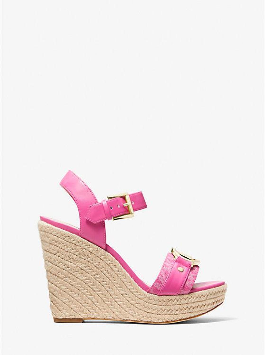 Rory Logo Trim Wedge Sandal