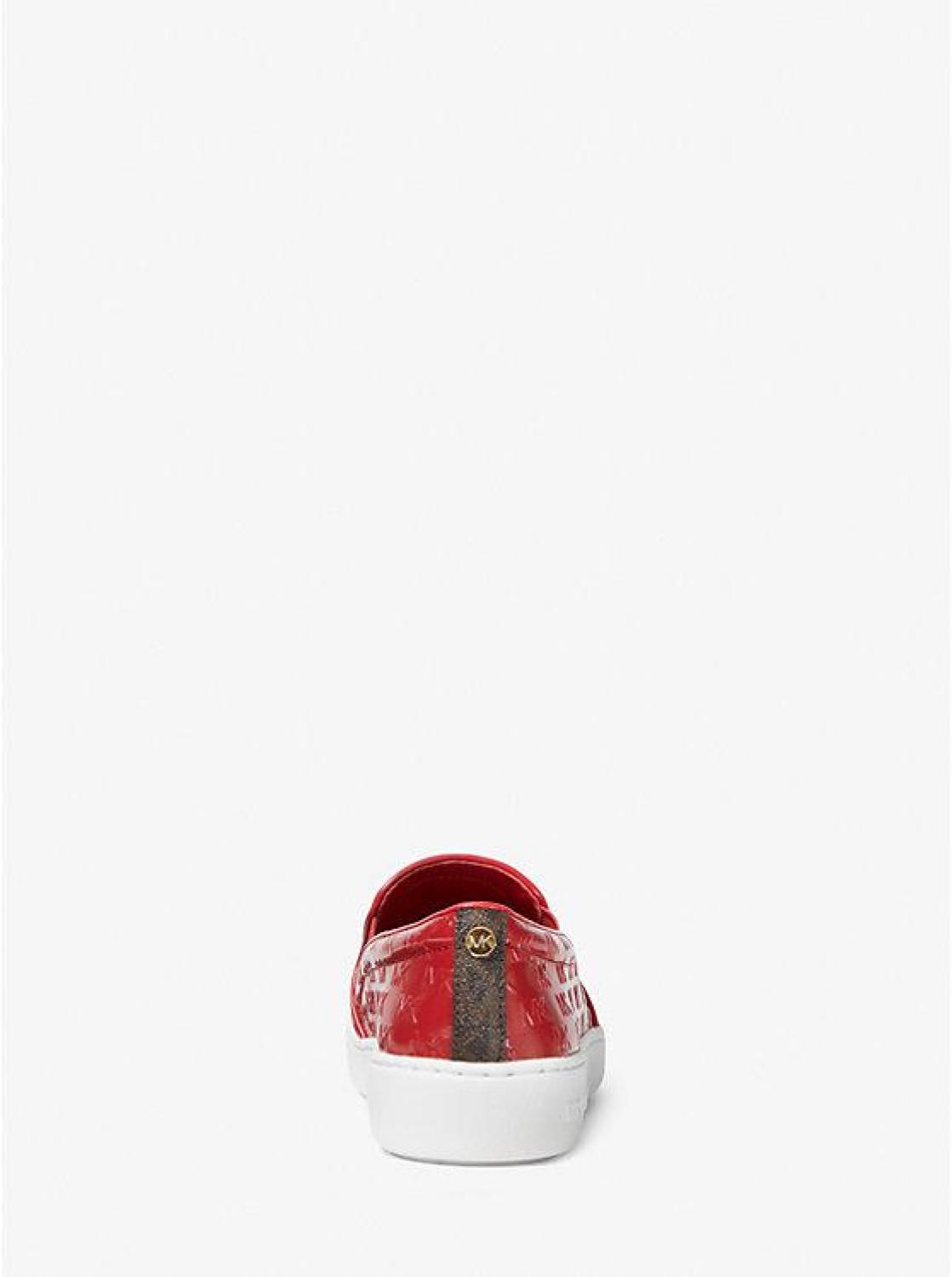 Keaton Logo Embossed Patent Slip-On Sneaker