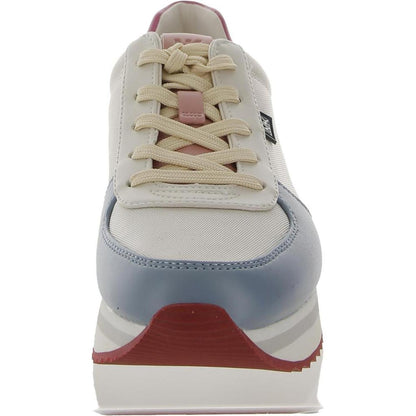 Monique Womens Faux LEa Faux Leather Casual and Fashion Sneakers