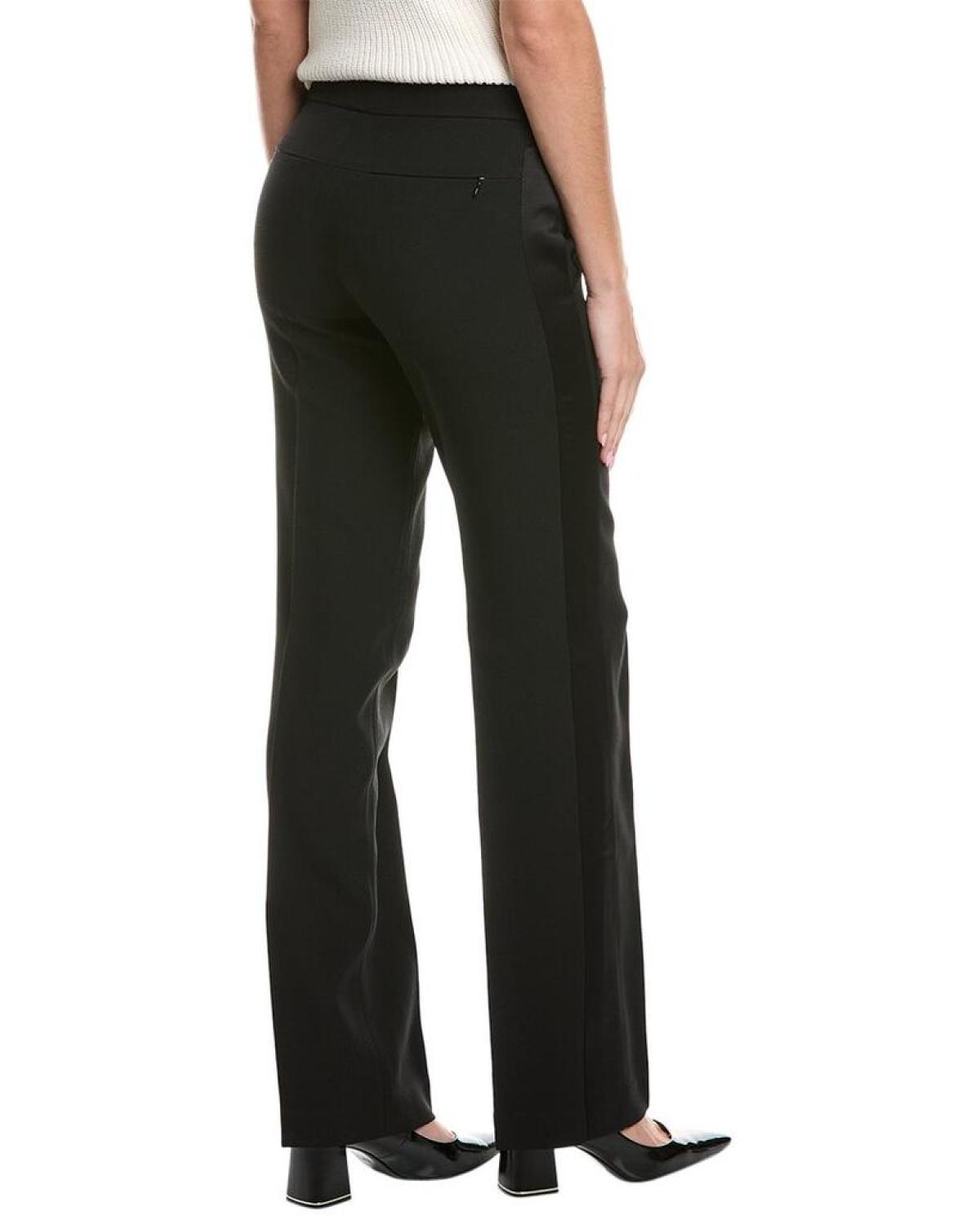 Michael Kors Collection Carolyn Tux Silk & Wool-Trim Trouser