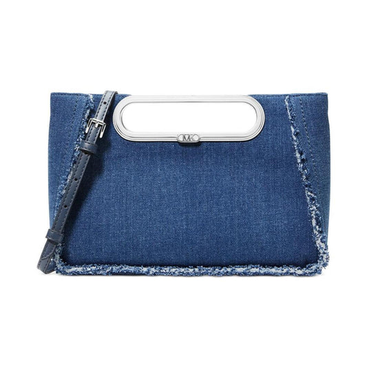 Chelsea Large Denim Convertible Clutch