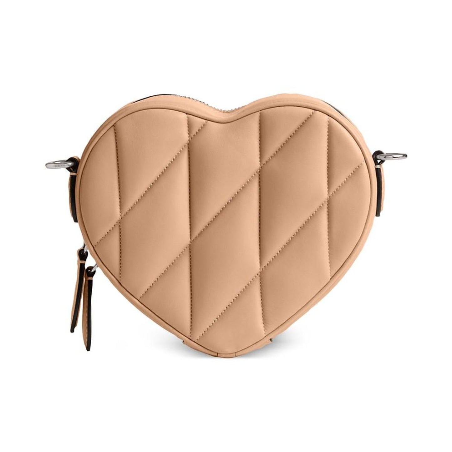 Quilted Leather Heart Crossbody