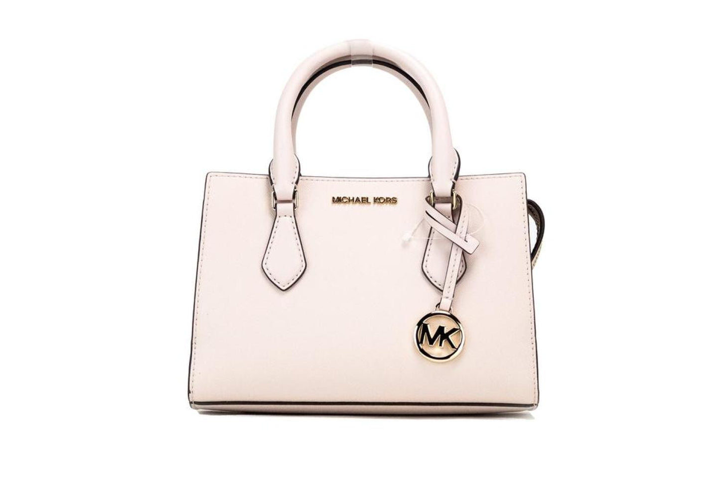 Michael Kors Sheila Small Powder Blush Vegan Leather Center Zip Satchel Women's Handbag