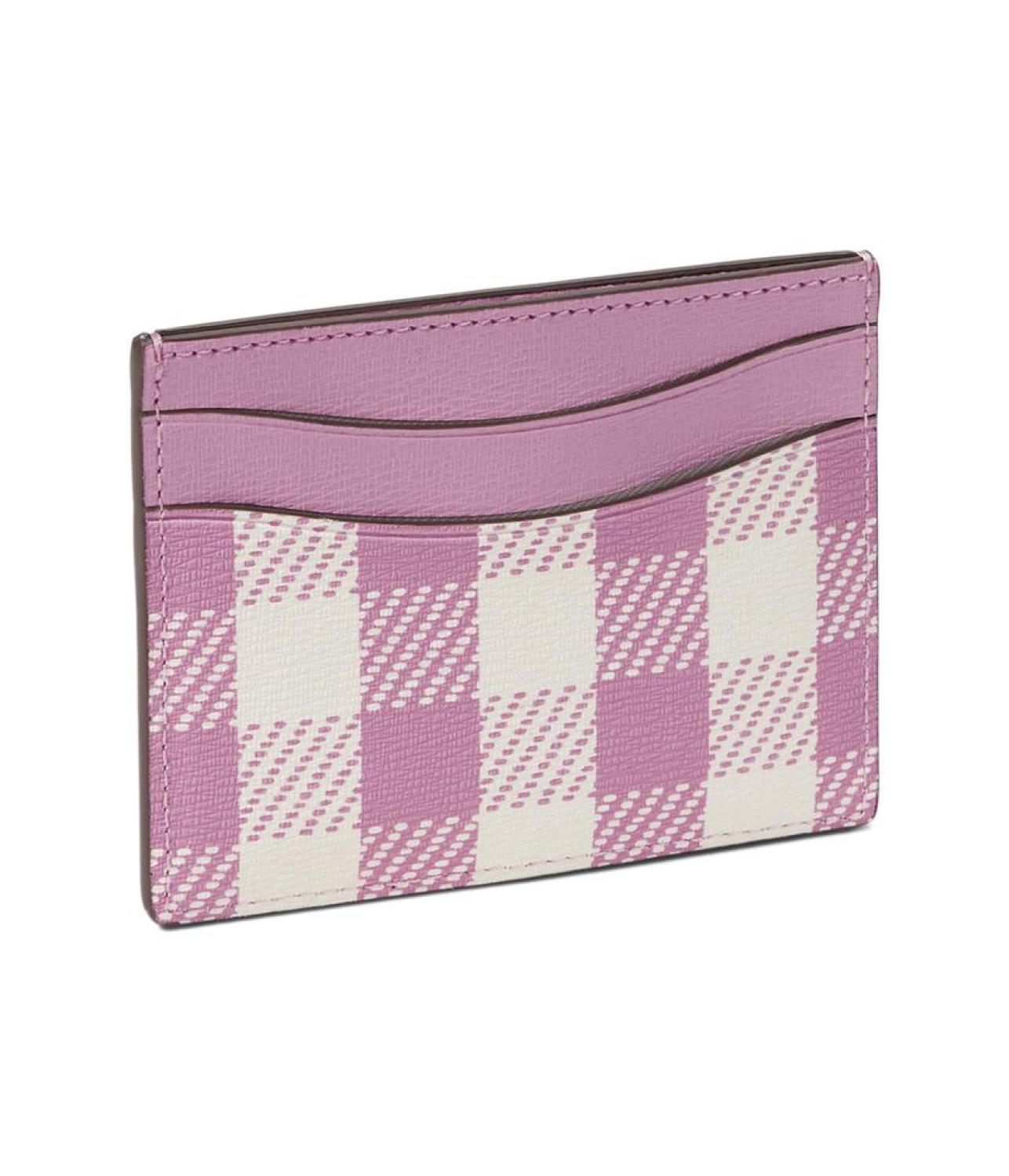 Morgan Gingham Field Printed Pvc Card Holder