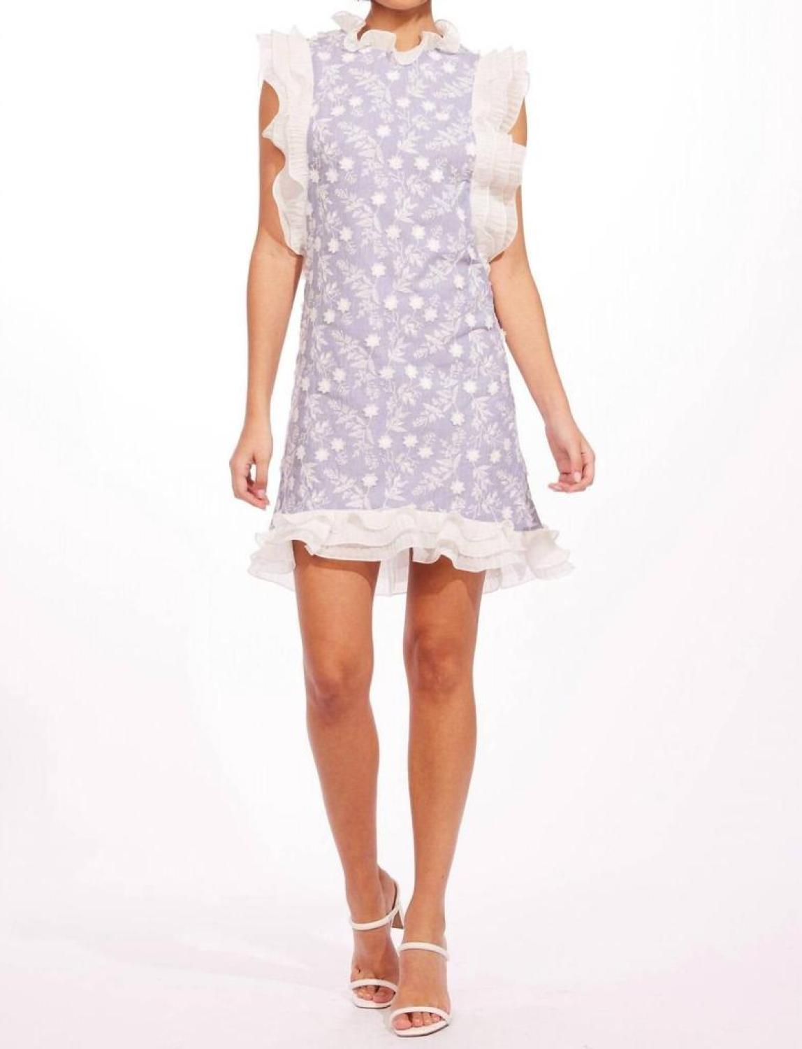 La Folie Dress in Cassis Bloom