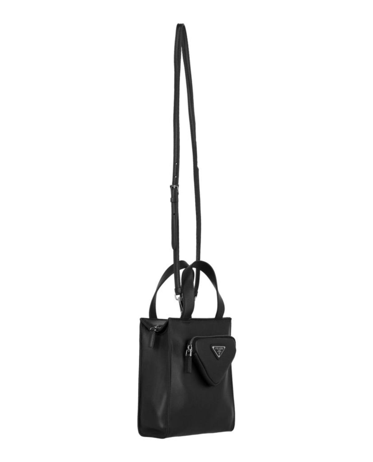 Triangle Leather Crossbody Bag