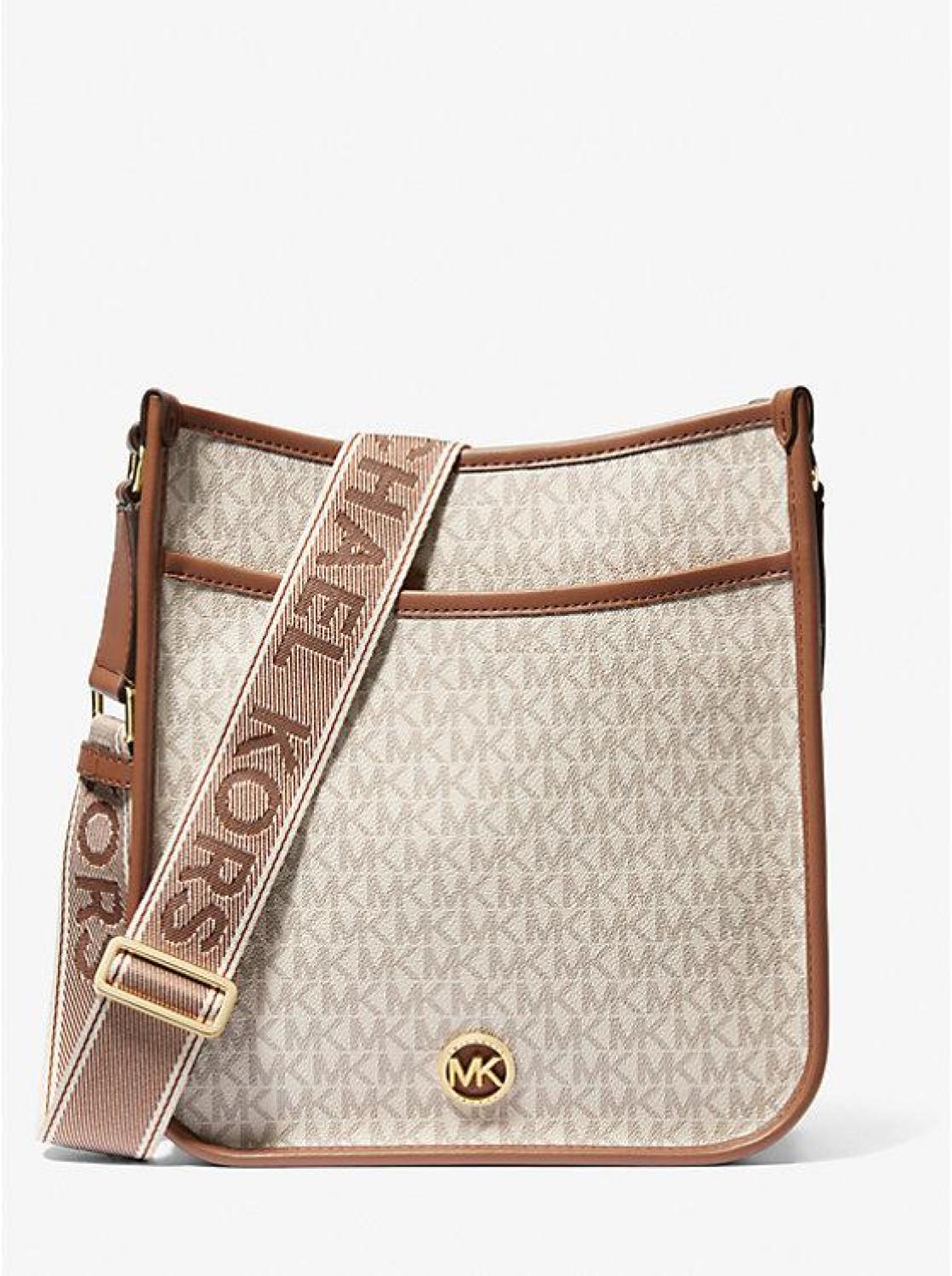 Luisa Large Signature Logo Messenger Bag