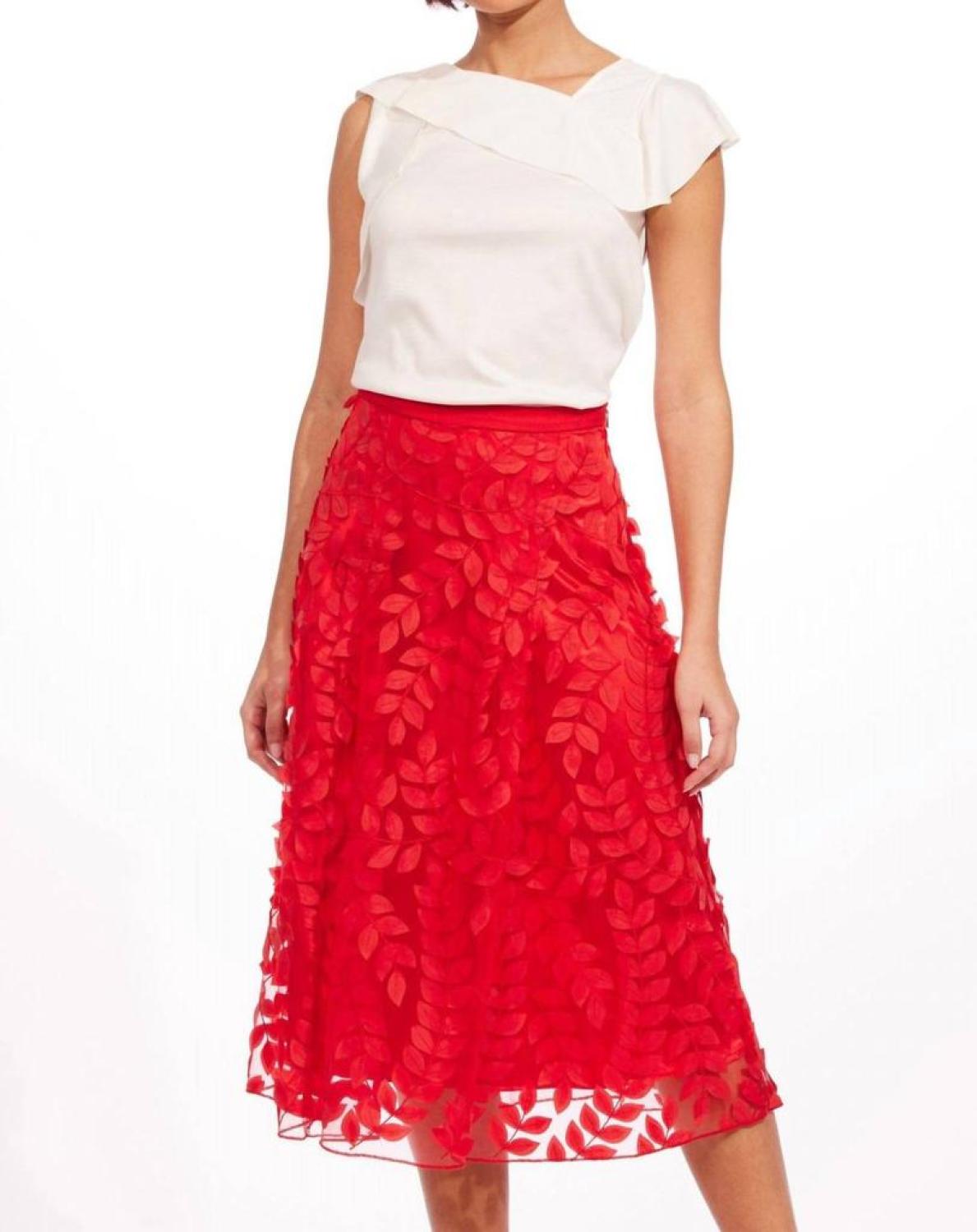 Amanda Skirt In Red Vine