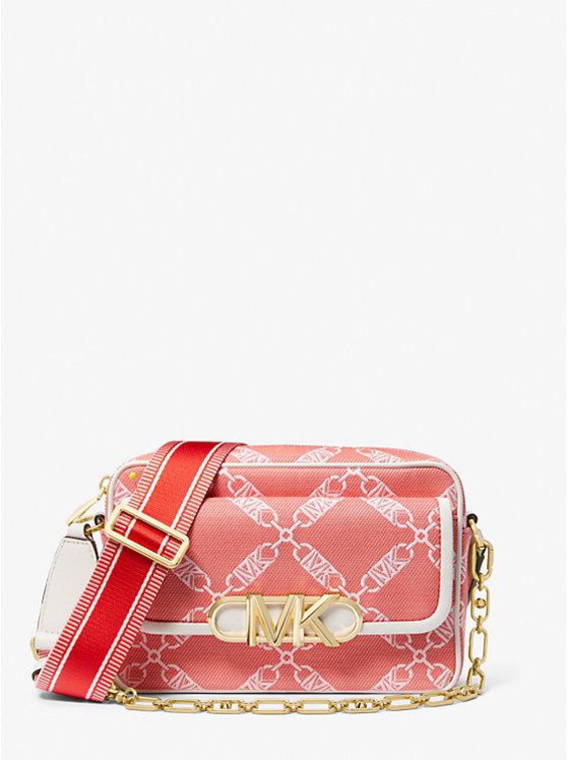 Parker Medium Empire Logo Jacquard Crossbody Bag