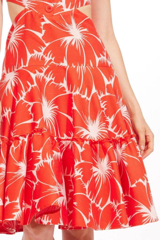 Monte Cristo Dress in Scarlet Bloom