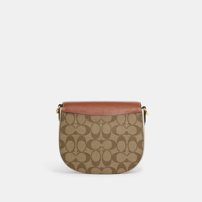 Coach Outlet Morgan Saddle Bag In Colorblock Signature Canvas