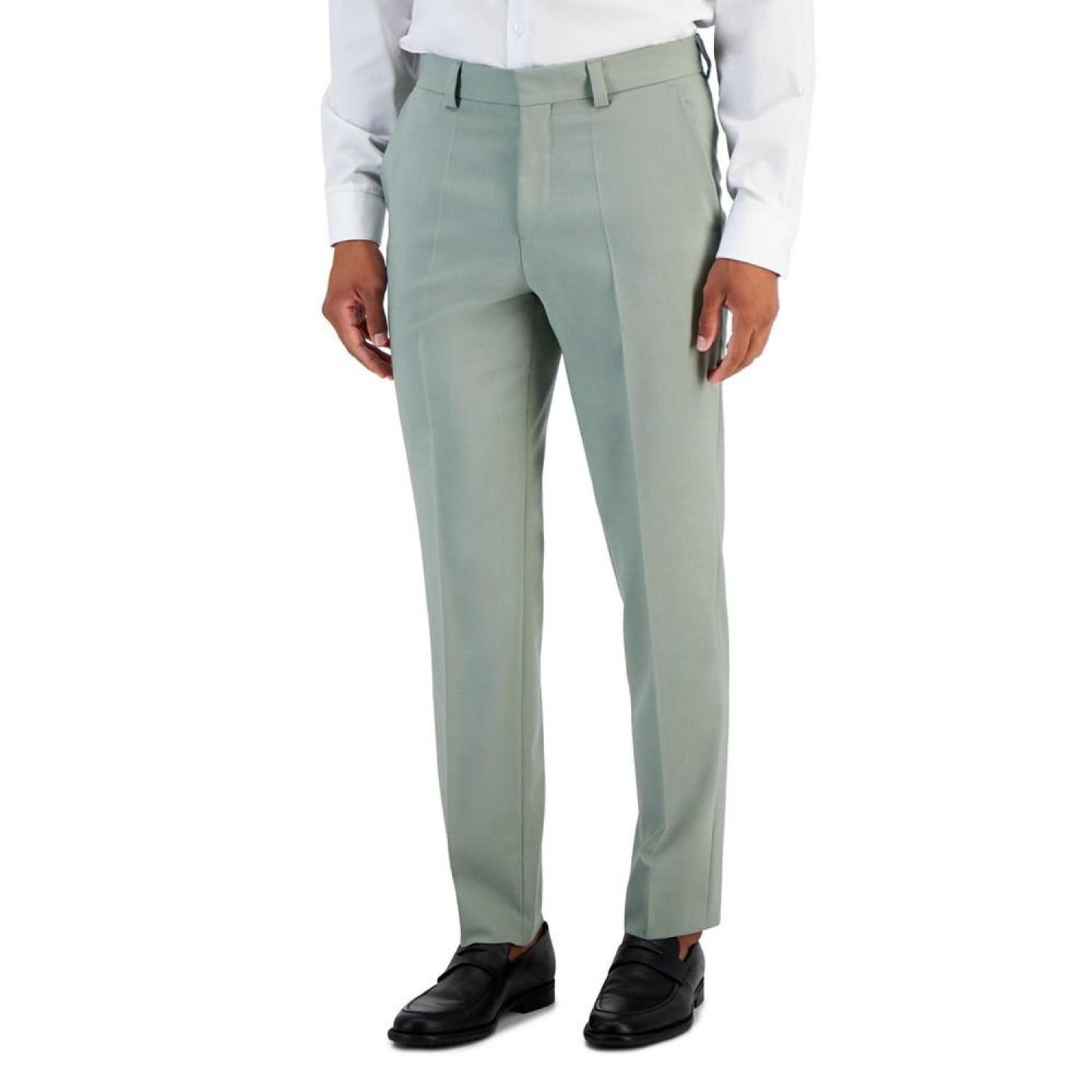 Men's Modern-Fit Celery Green Suit Pants