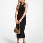 Ribbed Stretch Viscose Tank Dress