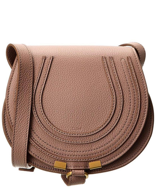 Chloé Marcie Small Leather Saddle Bag