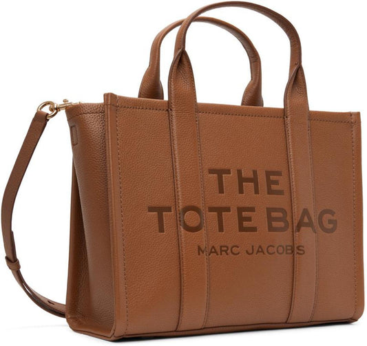 Brown 'The Leather Medium Tote Bag' Tote