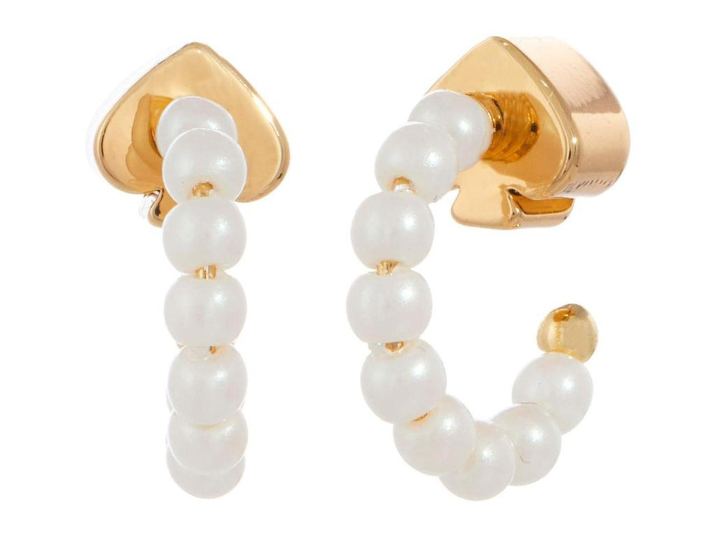 Tiny Twinkles Mini Pearl Huggies Earrings