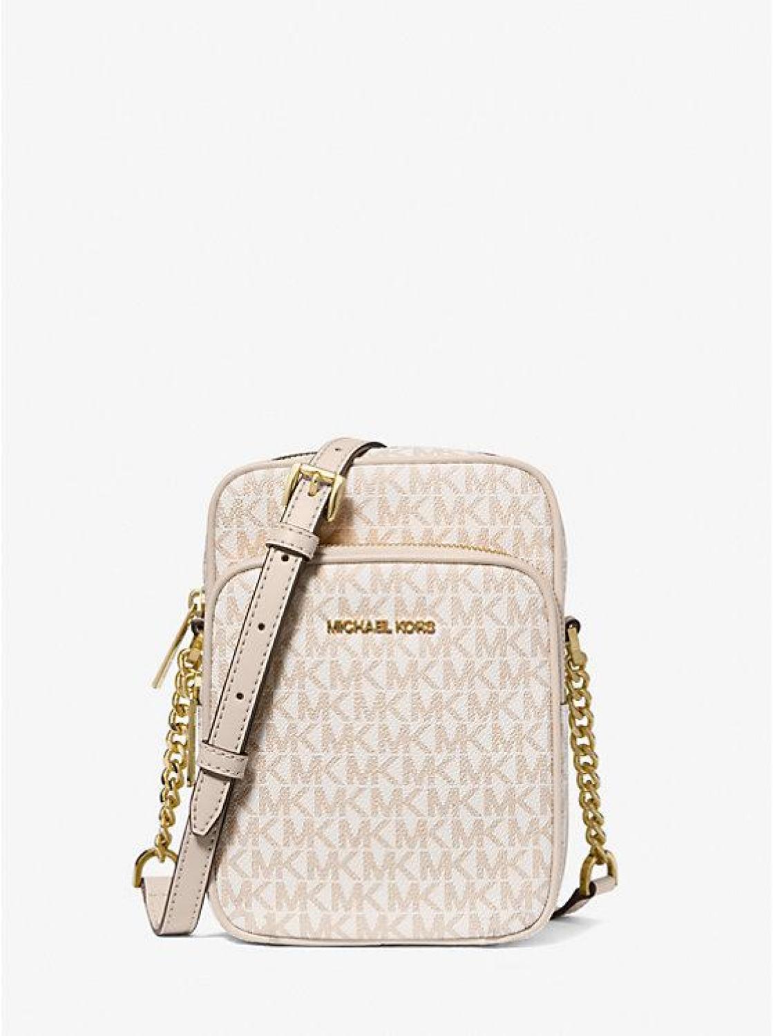 Jet Set Travel Medium Signature Logo Crossbody Bag