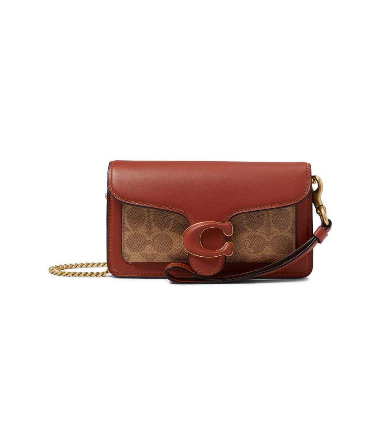 Coated Canvas Signature Tabby Wristlet