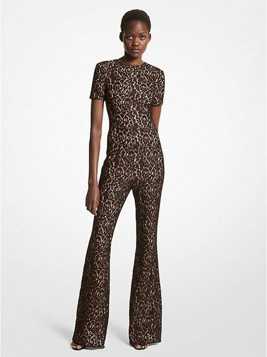 Corded Floral Lace Jumpsuit