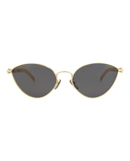 Cat Eye-Frame Metal Sunglasses