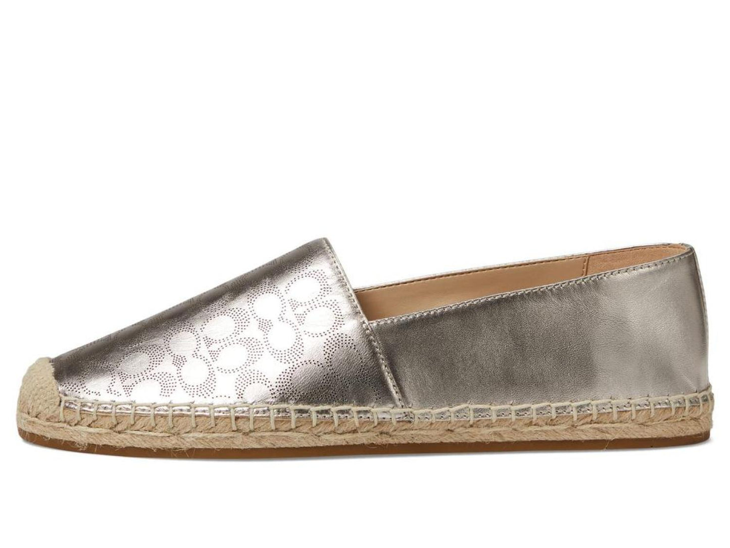 Carley Metallic Leather Espadrille