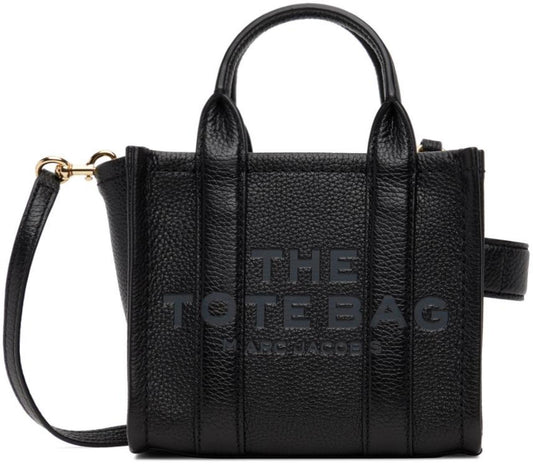 Black 'The Leather Small' Tote