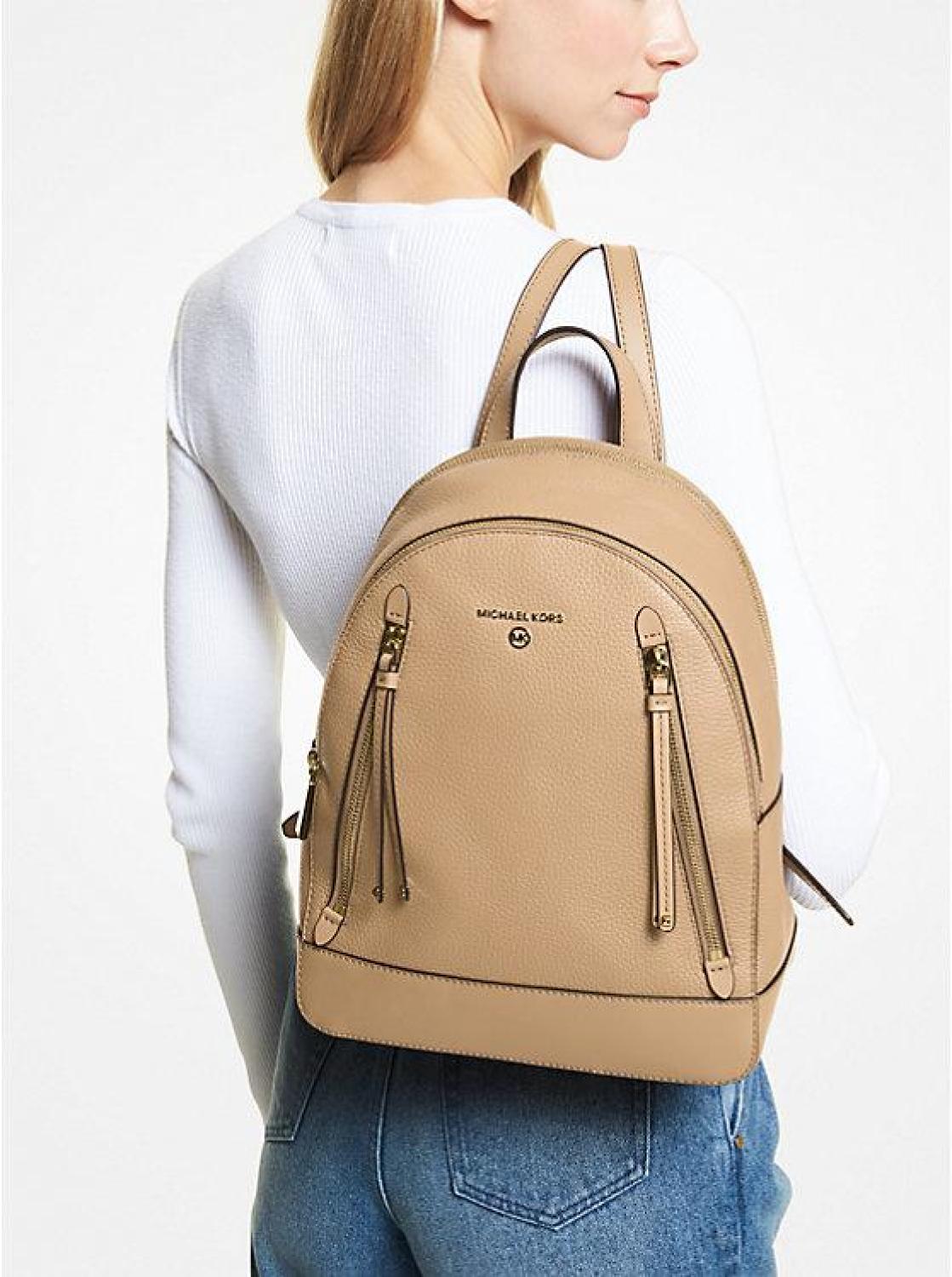 Brooklyn Medium Pebbled Leather Backpack