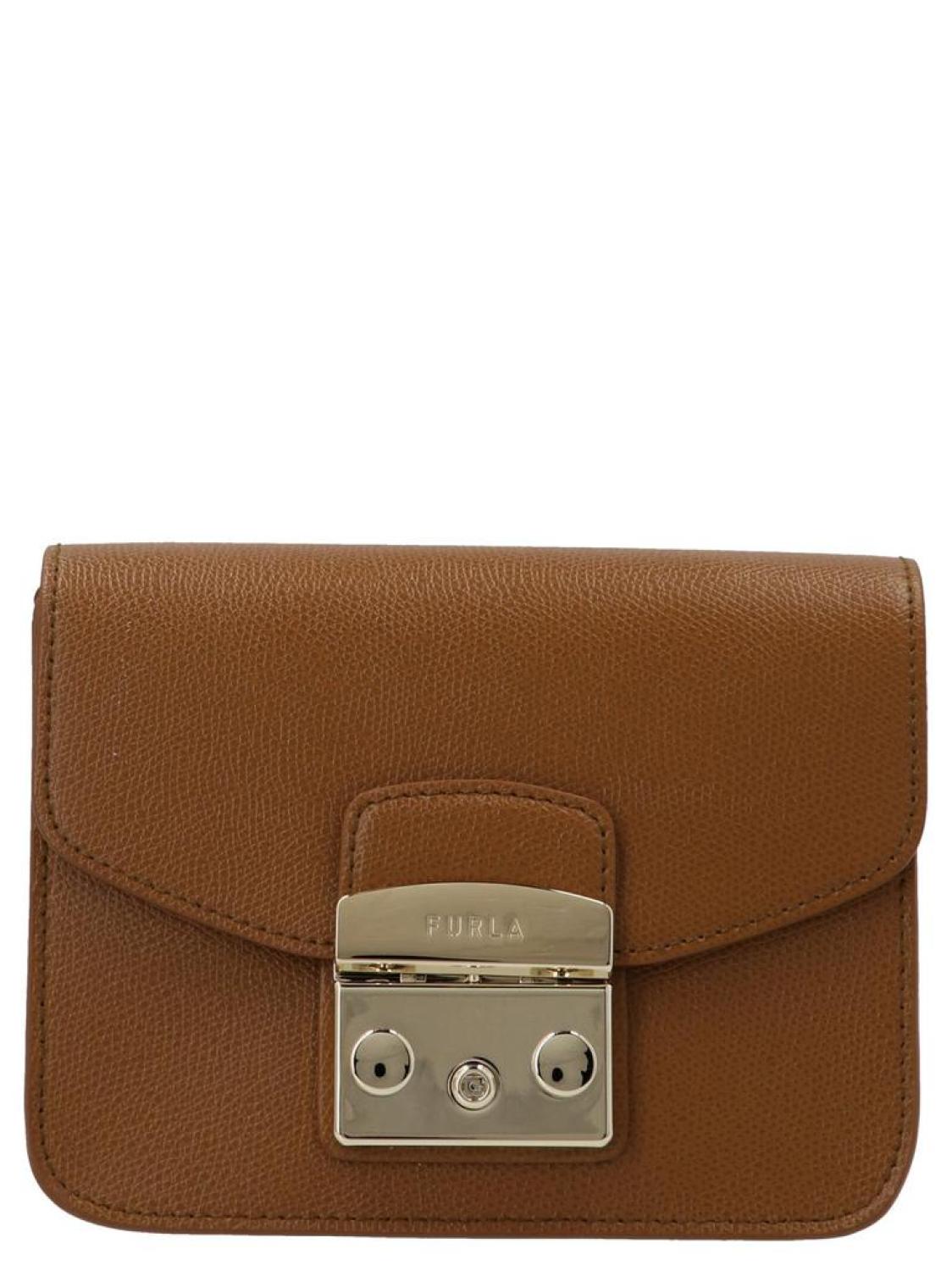 Furla Metropolis Logo-Engraved Mini Crossbody Bag