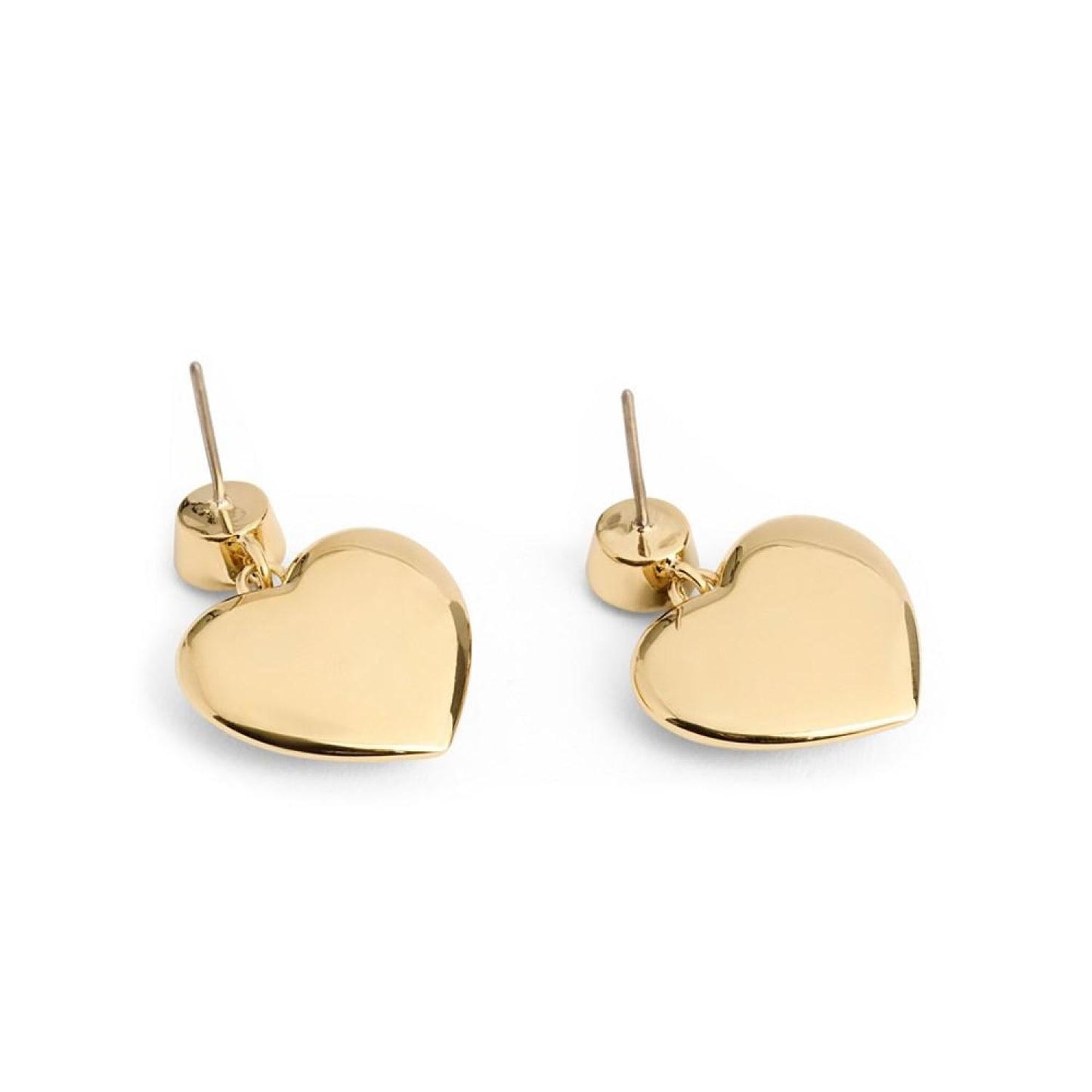 Faux Stone Enamel Signature Heart Drop Earrings