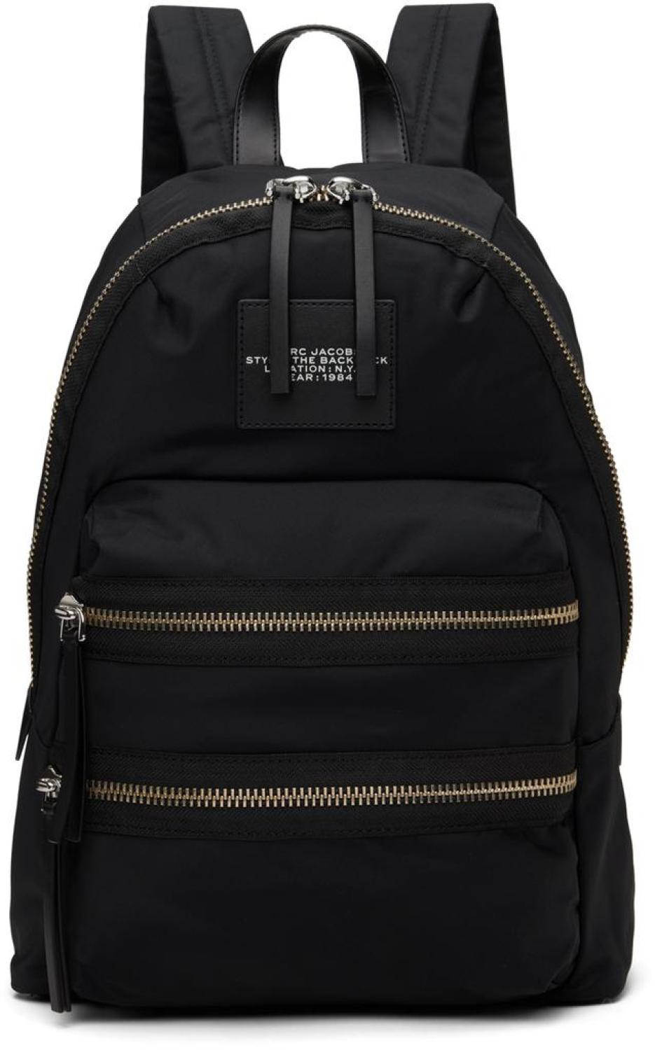 Black Large Biker Backpack