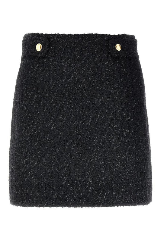 Michael Michael Kors Button Detailed Tweed Mini Skirt