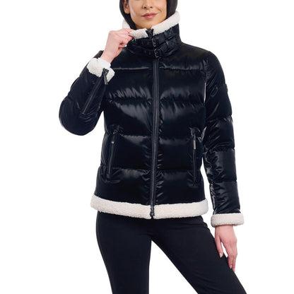 Women's Faux-Shearling Shine Puffer Coat, Created for Macy's